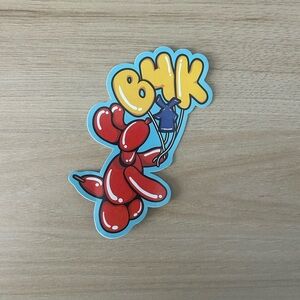 Dutch Bros Red and Yellow Balloon Dog Sticker